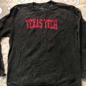 Texas Tech corduroy long sleeve tee
